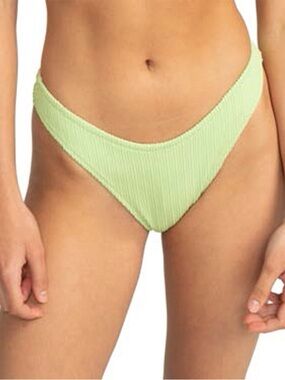 Roxy Juniors' Aruba High-Leg Cheeky Bikini Bottom - Margarita Size Large